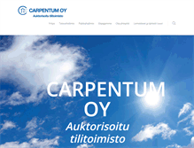 Tablet Screenshot of carpentum.fi